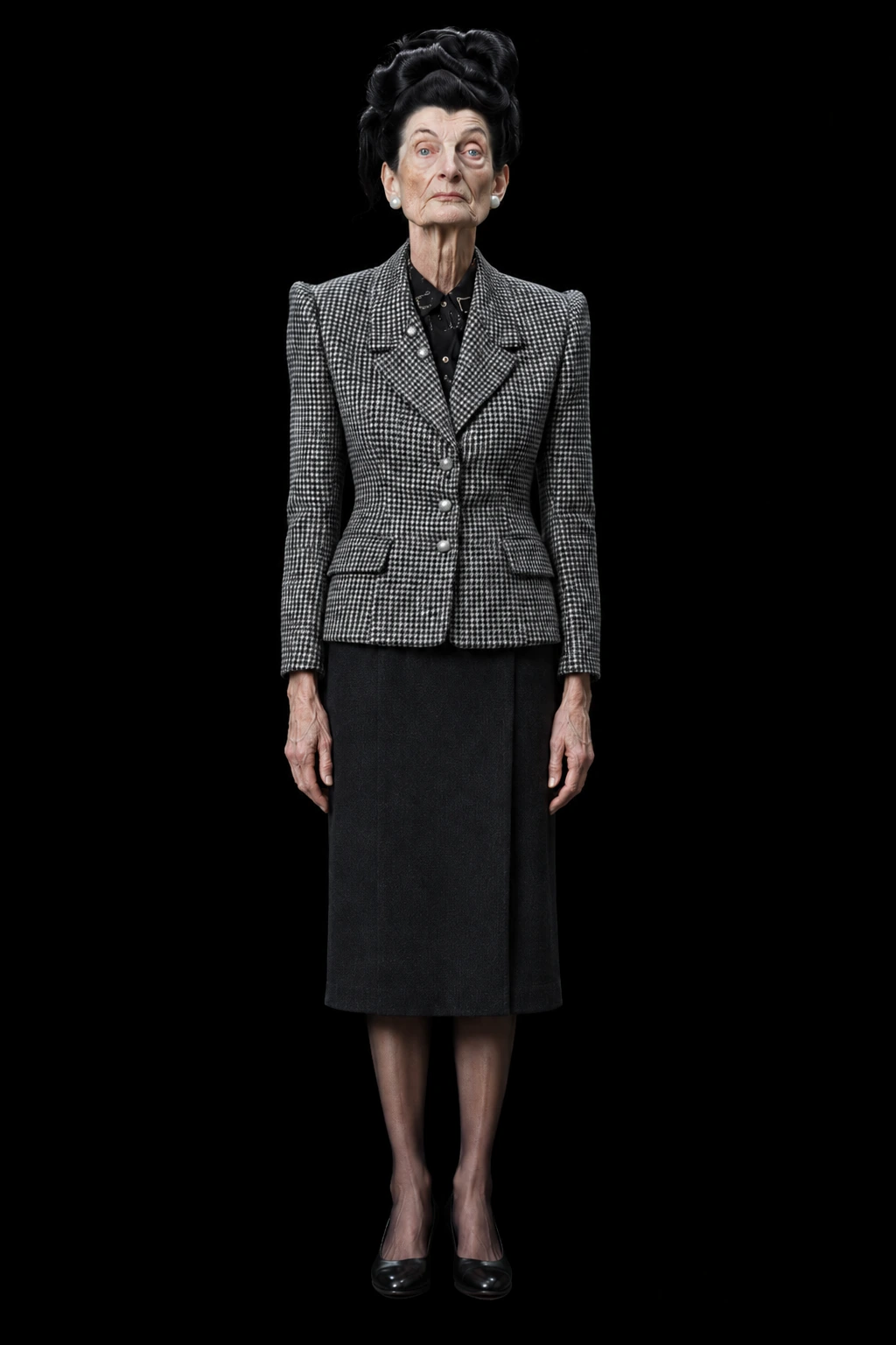 Full-length character portrait of Elsa Goodwin